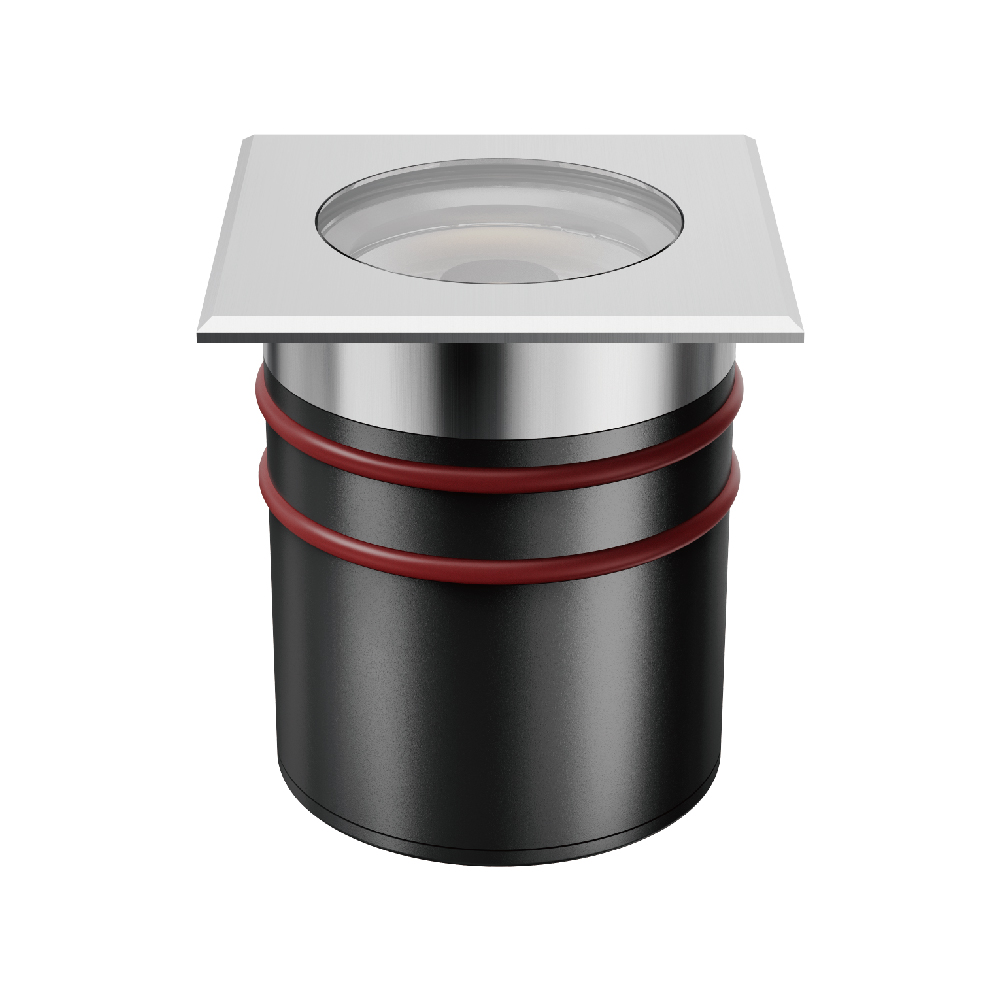 Square-faced Ground Recessed Light with Waterproof Seal