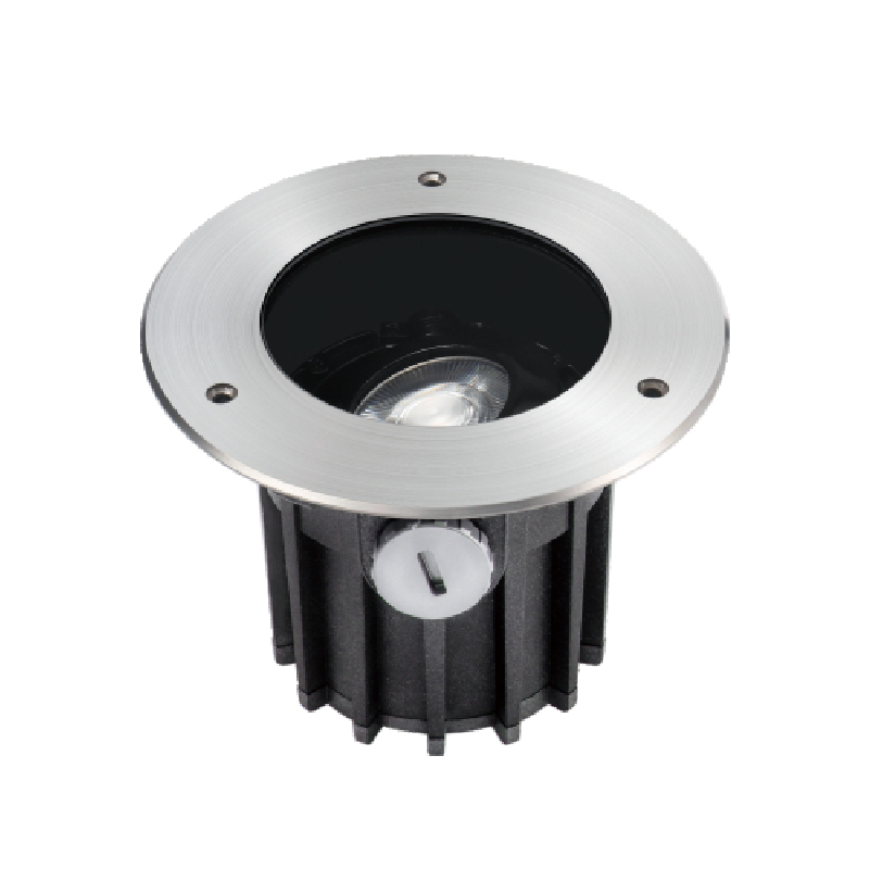 Underground Lighting Fixture with Adjustable Beam Angle
