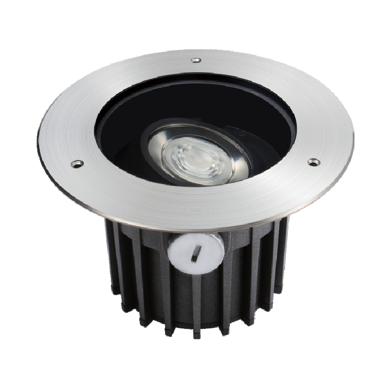 Underground Lighting Fixture with Adjustable Beam Angle
