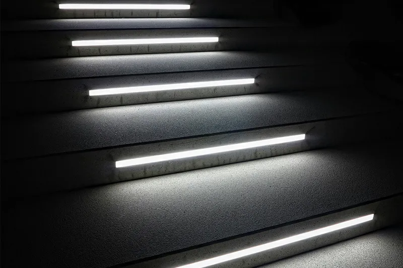 Rectangular Wall-Washer Lights with High-Strength Tempered Glass Covers