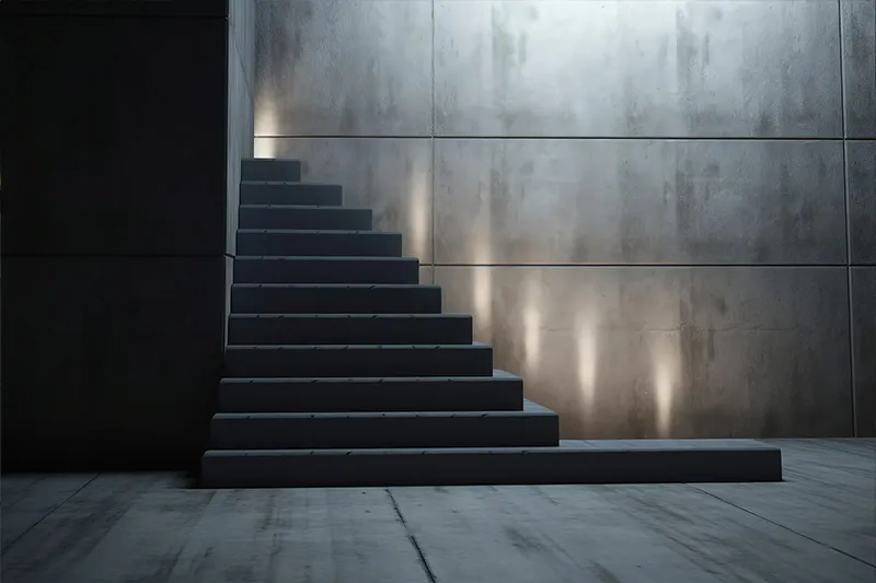 Outdoor Recessed Staircase Lighting Ground-Mounted Side Lights