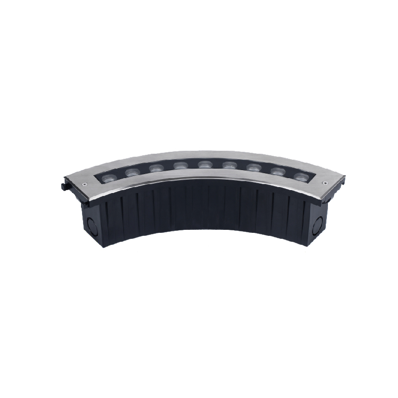 Curved LED In-Ground Post-Mounted Uplight 
