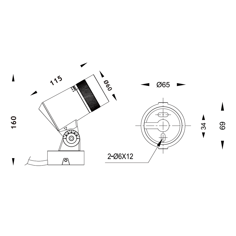 Physical Zoomable Downlight with Projectable Patterns (Compatible with Extension Rods)