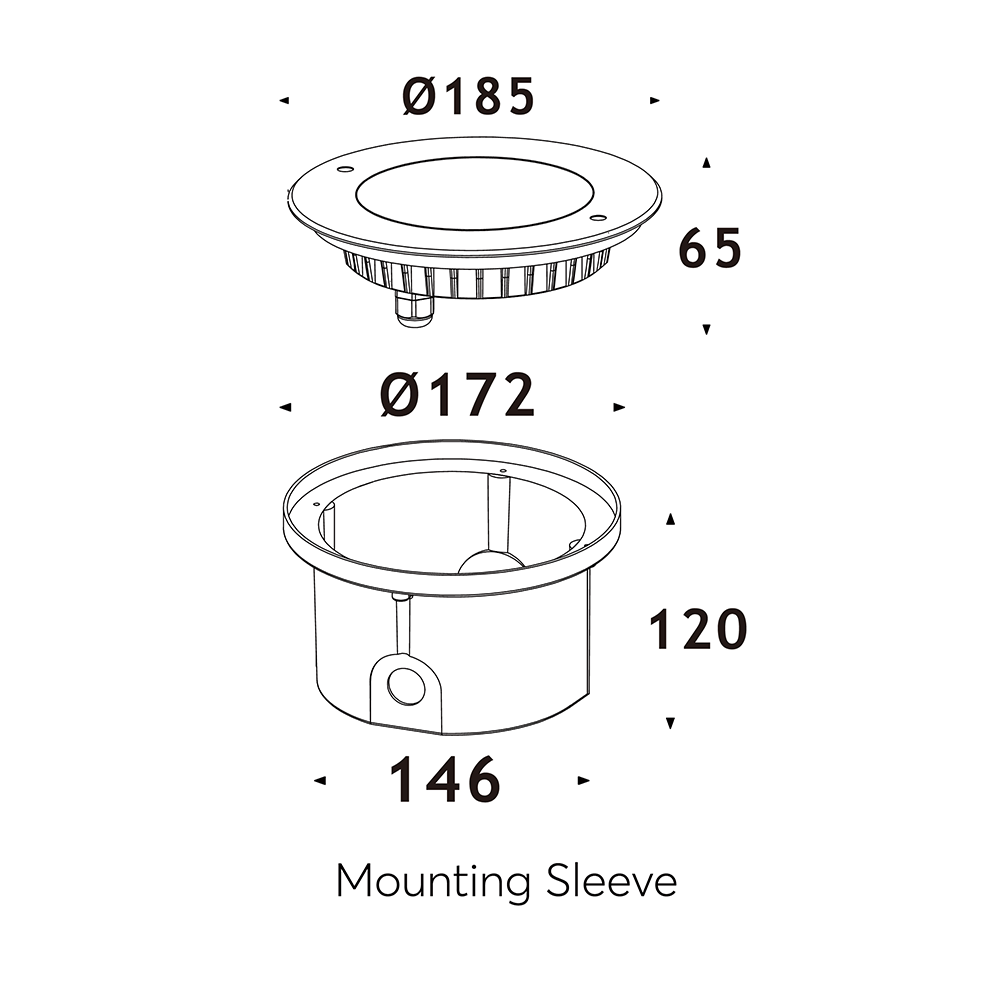 Longitudinal Waterproof Recessed Pool Lights