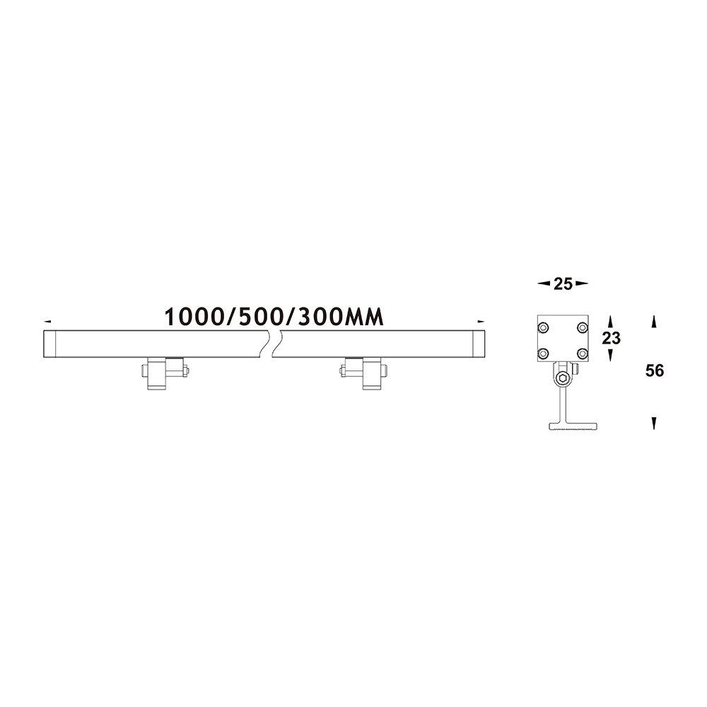 Frameless Wide-Angle Diffused Wall-Washing Lights