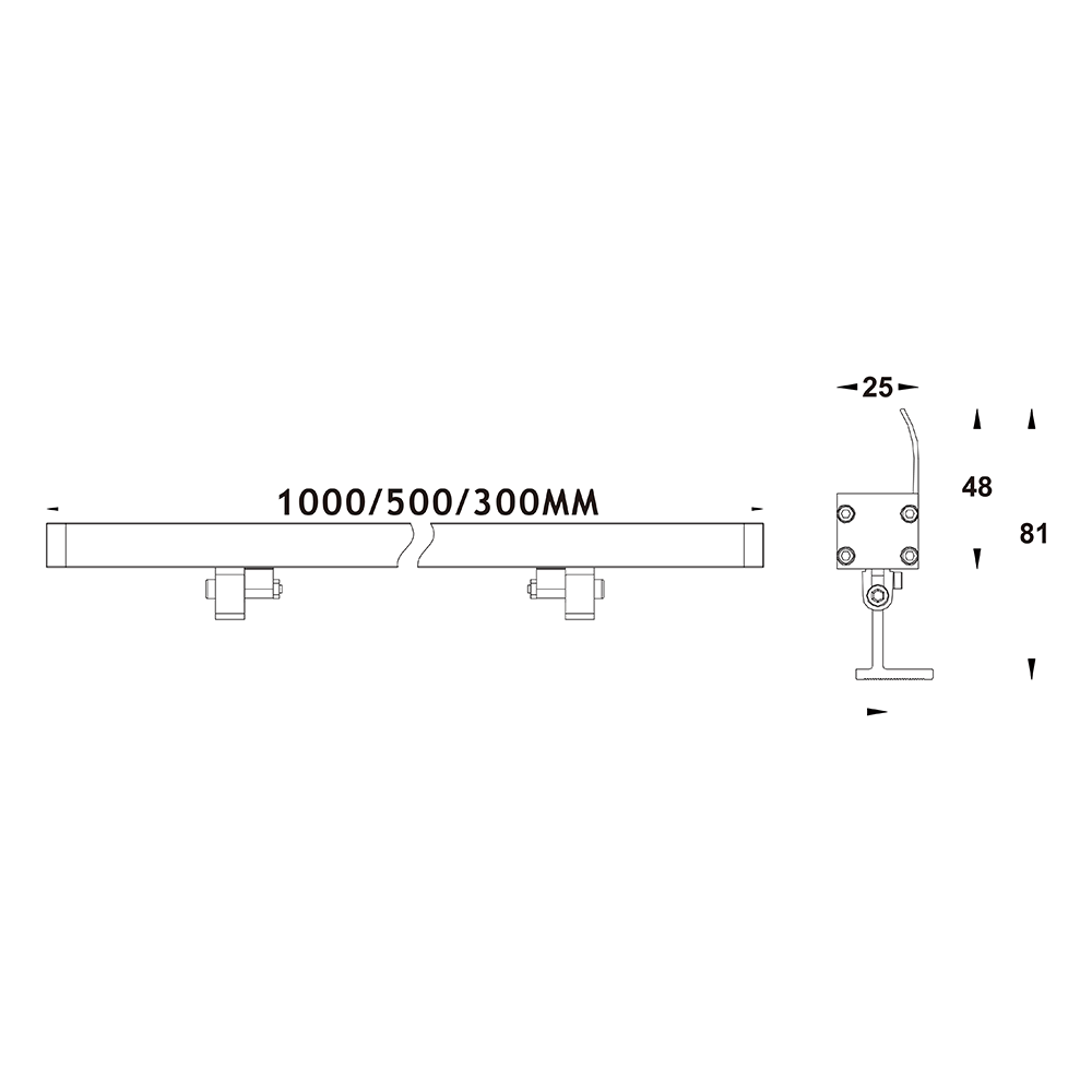 Frameless Wide-Angle Diffused Wall-Washing Lights