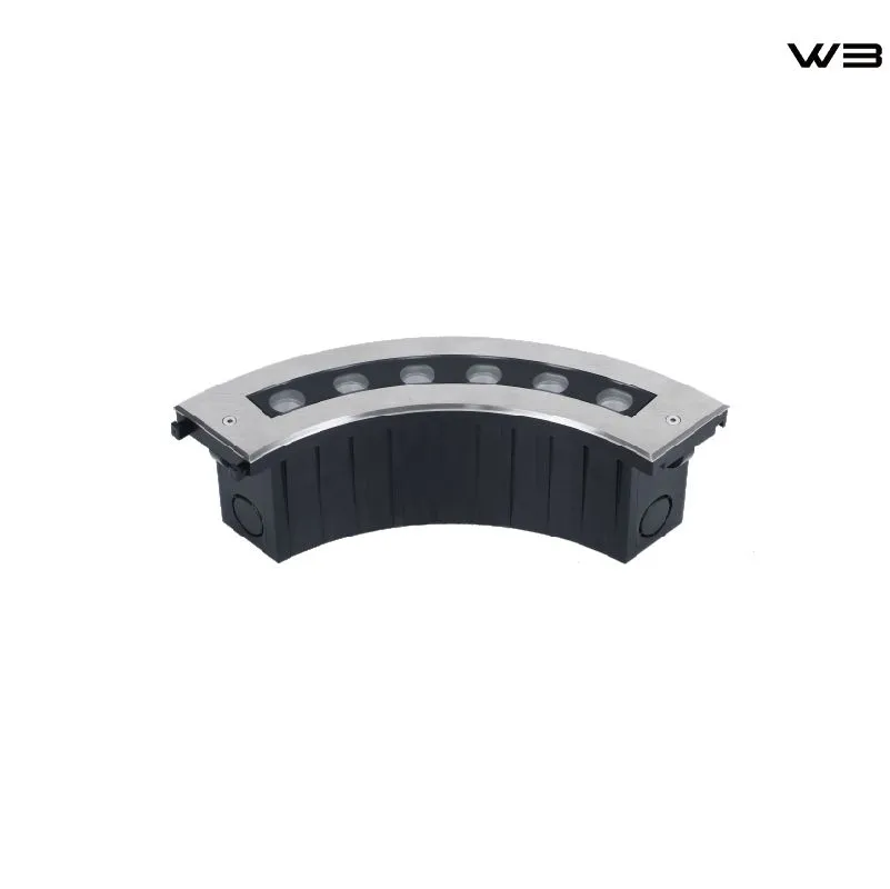 Curved LED In-Ground Post-Mounted Uplight