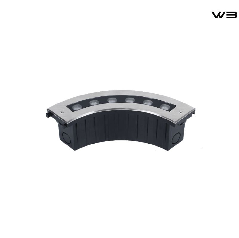 Curved LED In-Ground Post-Mounted Uplight 