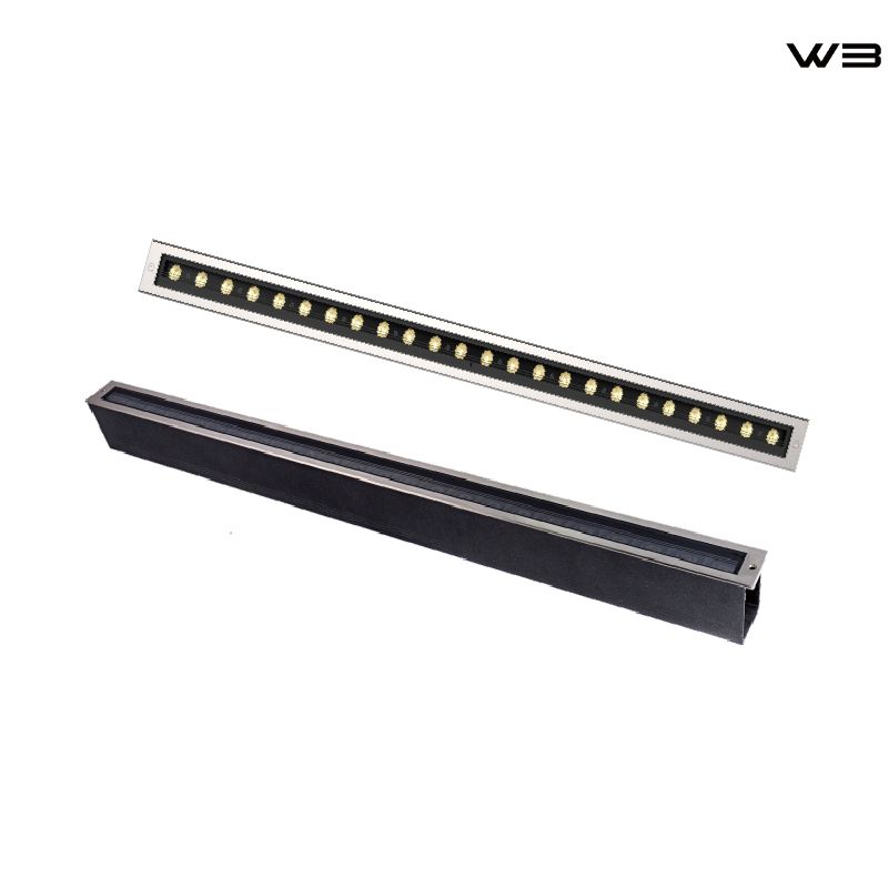 IK10 High-Lumen Aluminum-Cased Linear Wall-Washer Light