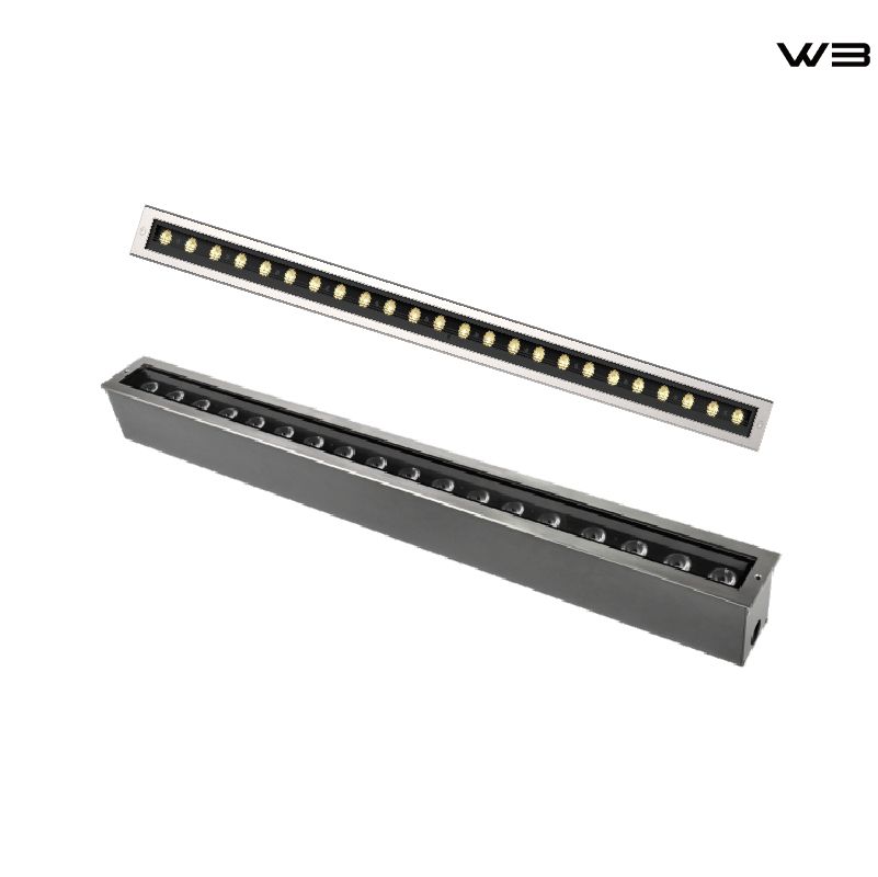 IK10 High-Lumen Aluminum-Cased Linear Wall-Washer Light