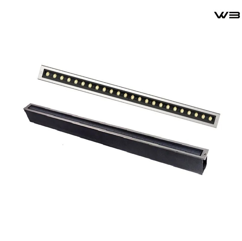 Rectangular Wall-Washer Lights with High-Strength Tempered Glass Covers