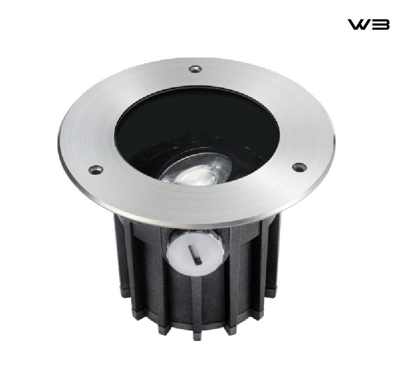 Underground Lighting Fixture with Adjustable Beam Angle