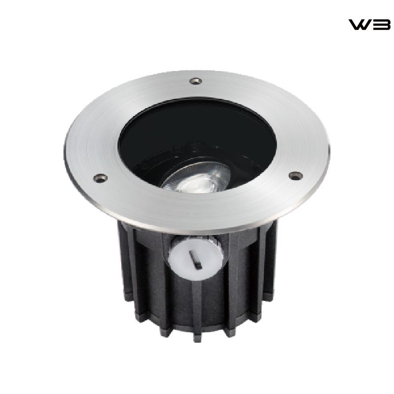 Underground Lighting Fixture with Adjustable Beam Angle
