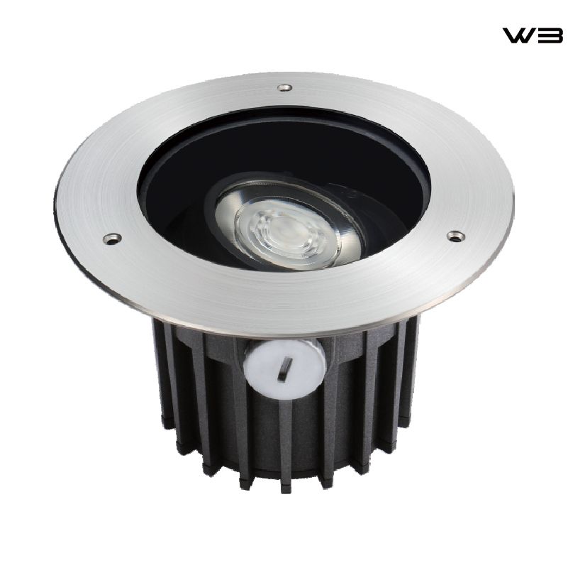 Underground Lighting Fixture with Adjustable Beam Angle