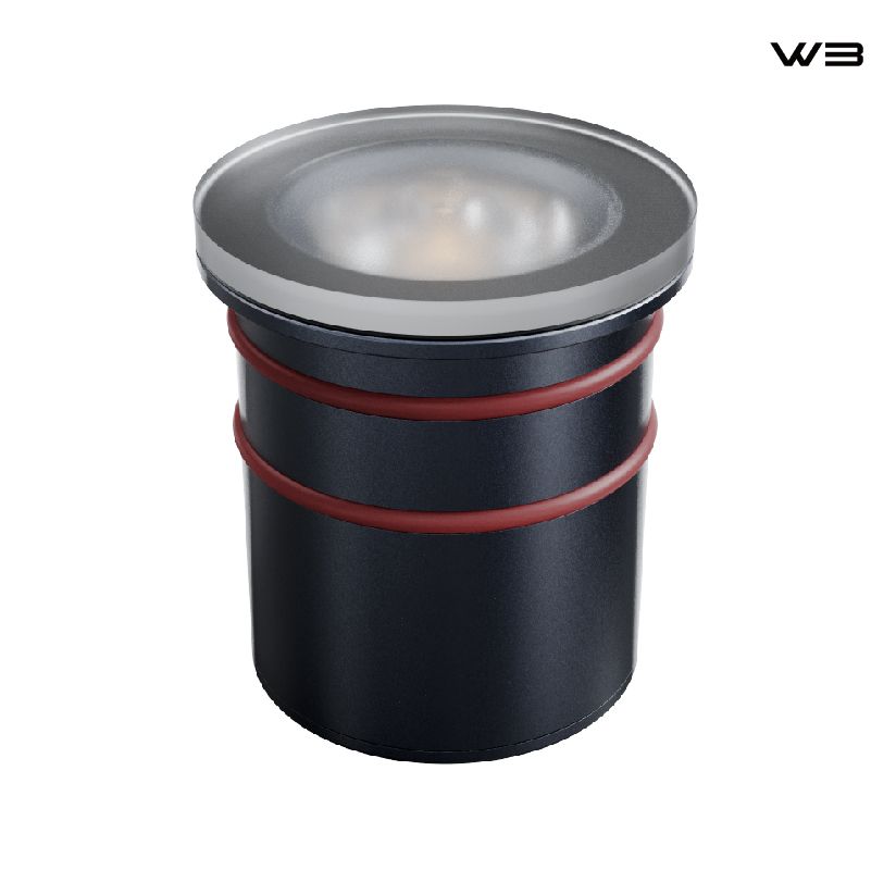 Recessed Fixture with Tempered Glass Cover