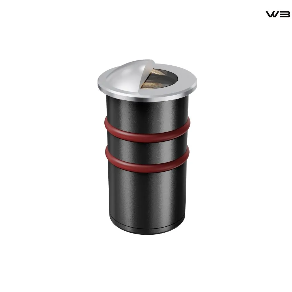 Half-cover Stainless Steel Recessed COB Luminaire