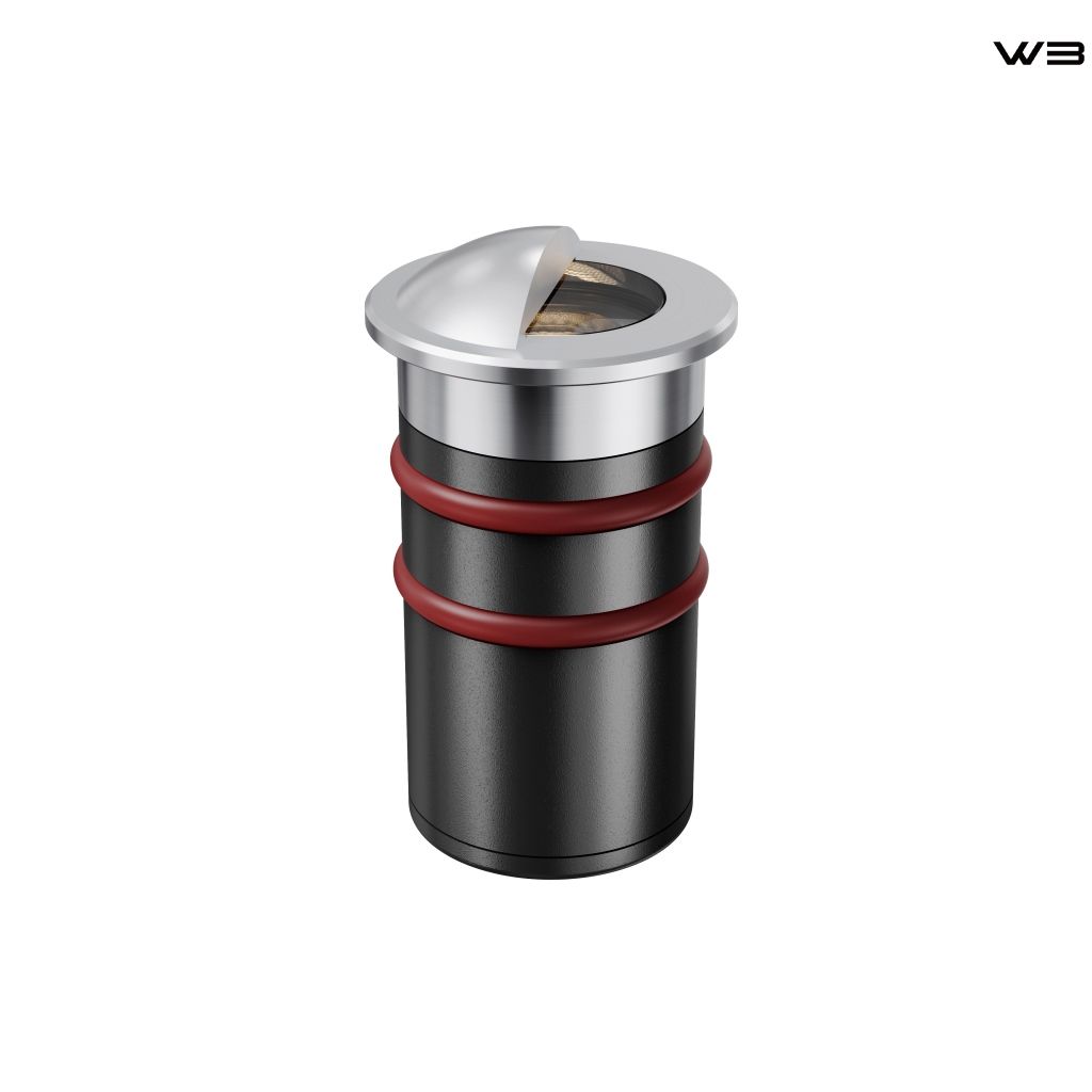 Half-cover Stainless Steel Recessed COB Luminaire