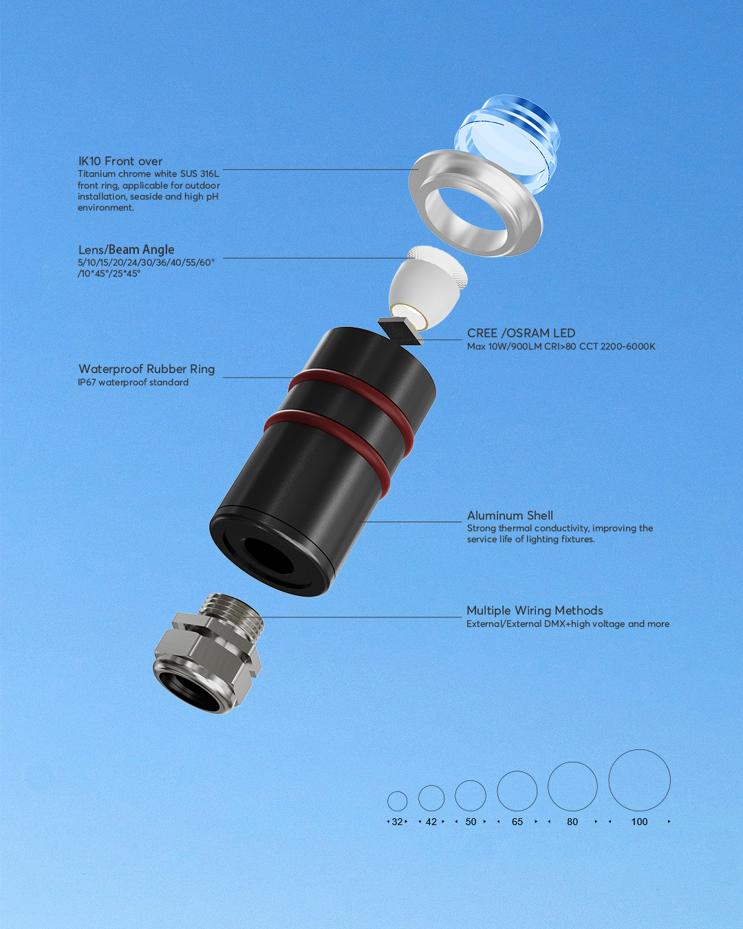LED COB Recessed Light with Reflector
