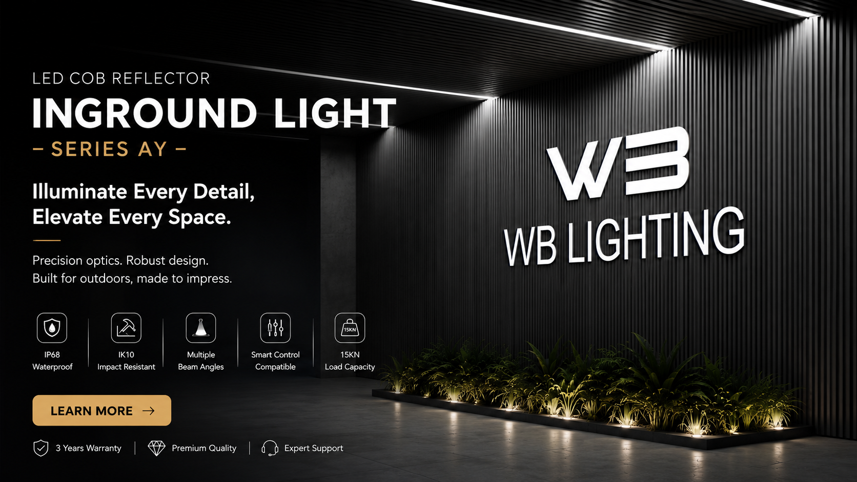 Multi-LED Underground Light with Adjustable Beam Angle
