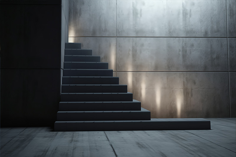 Outdoor Recessed Staircase Lighting Ground-Mounted Side Lights
